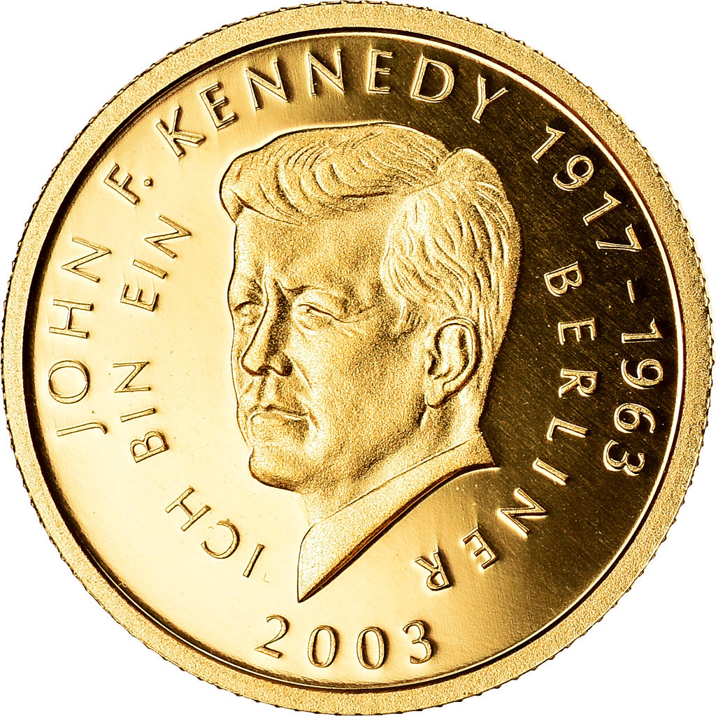 Samoa, 10 Tala, John F. Kennedy, 2003, MS(65-70), Gold, KM:162