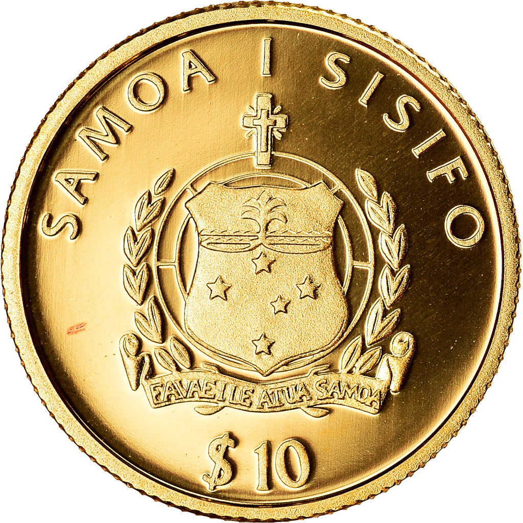 Samoa, 10 Tala, John F. Kennedy, 2003, MS(65-70), Gold, KM:162