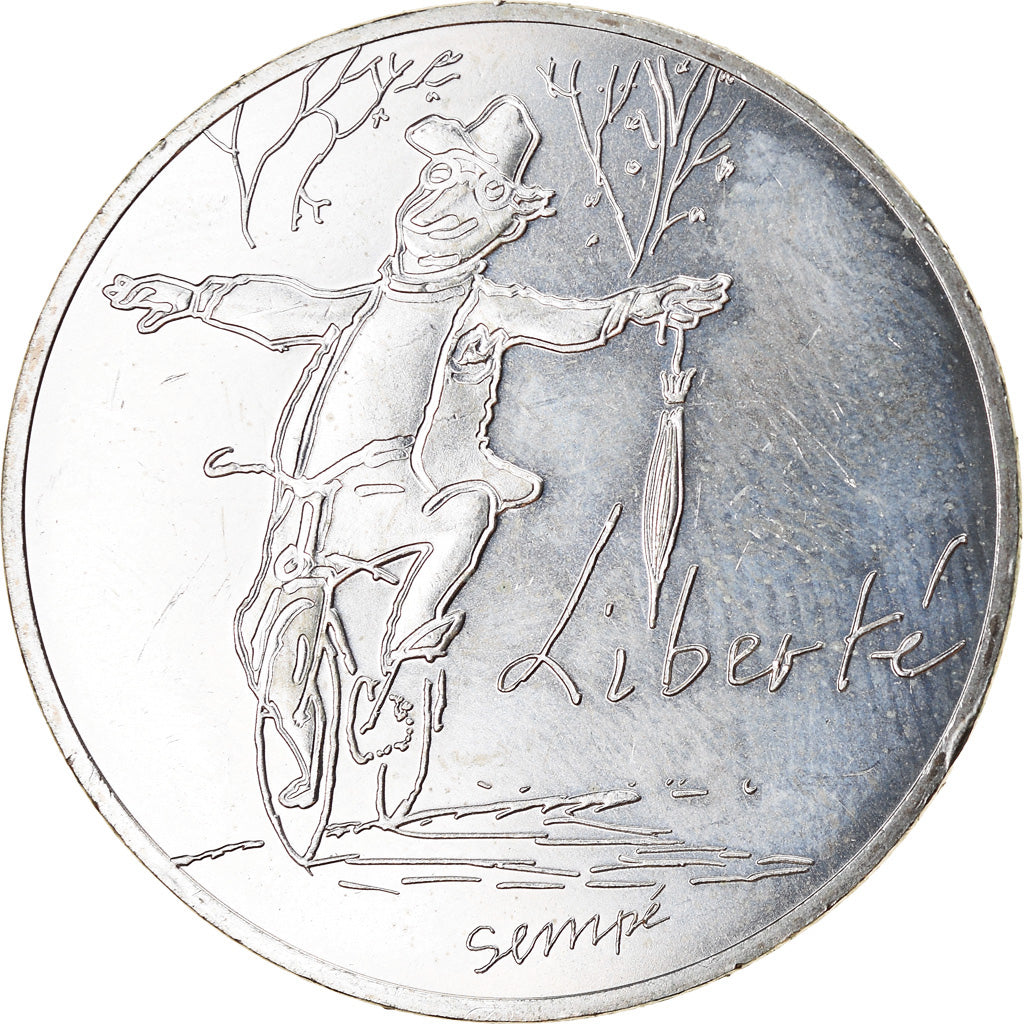 France, 10 Euro, 2014, Liberté, MS(63), Silver, Gadoury:EU717