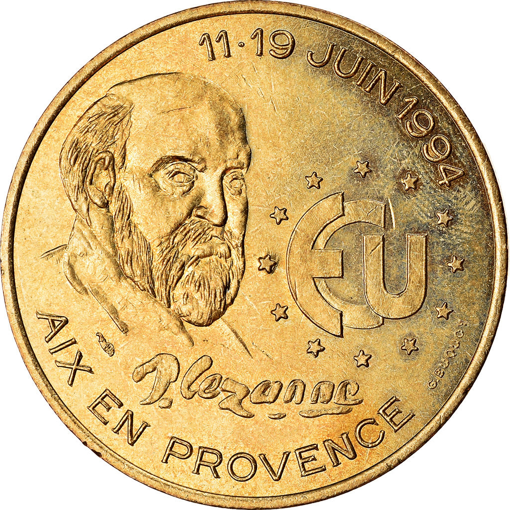 Francia, Euro, Aix-en-Provence - Paul Cézanne, 1994, BB, Rame-nichel-alluminio