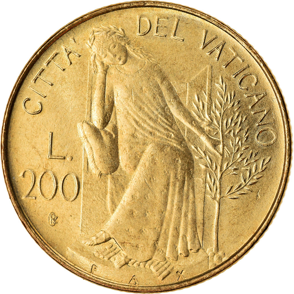 Coin, VATICAN CITY, John Paul II, 200 Lire, 1979, Roma, EF(40-45)