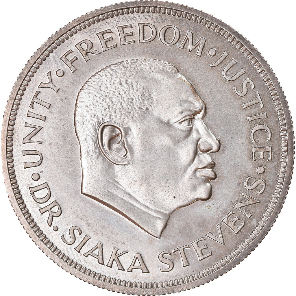 Coin, Sierra Leone, Leone, 1974, British Royal Mint, AU(55-58), Copper-nickel