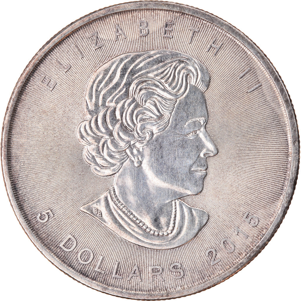 Coin, Canada, 5 Dollars, 2015, Royal Canadian Mint, AU(55-58), Silver
