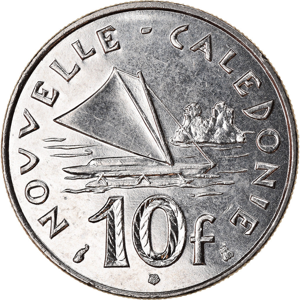 Moneta, Nuova Caledonia, 10 Francs, 1995, Paris, SPL, Nichel, KM:11
