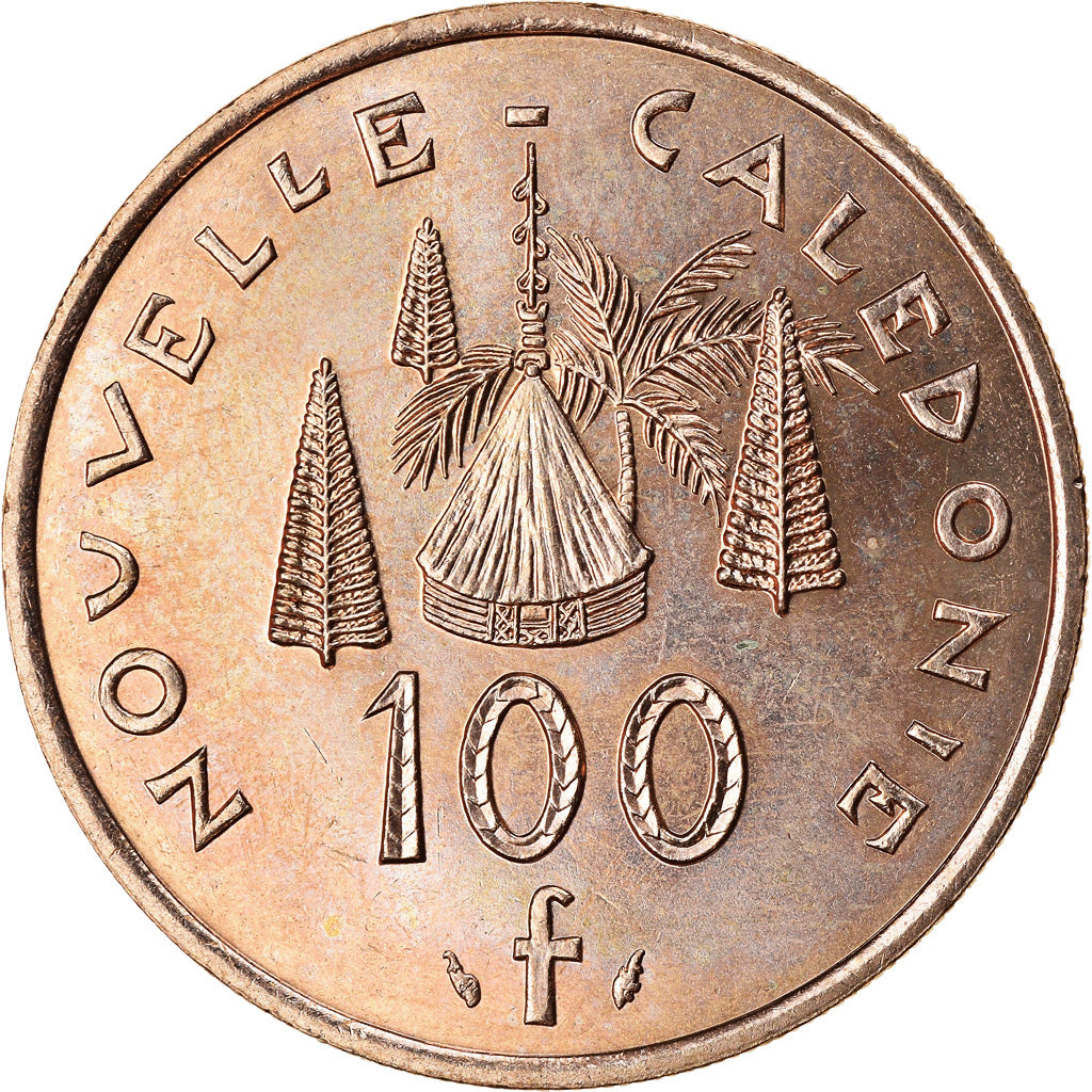 Coin, New Caledonia, 100 Francs, 1994, Paris, MS(60-62), Nickel-Bronze, KM:15