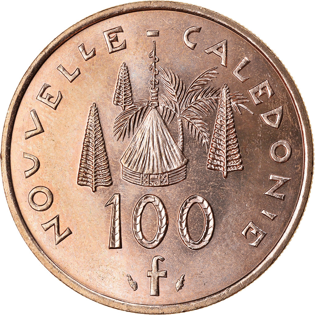 Münze, Neukaledonien, 100 Francs, 1994, Paris, VZ+, Nickel-Bronze, KM:15