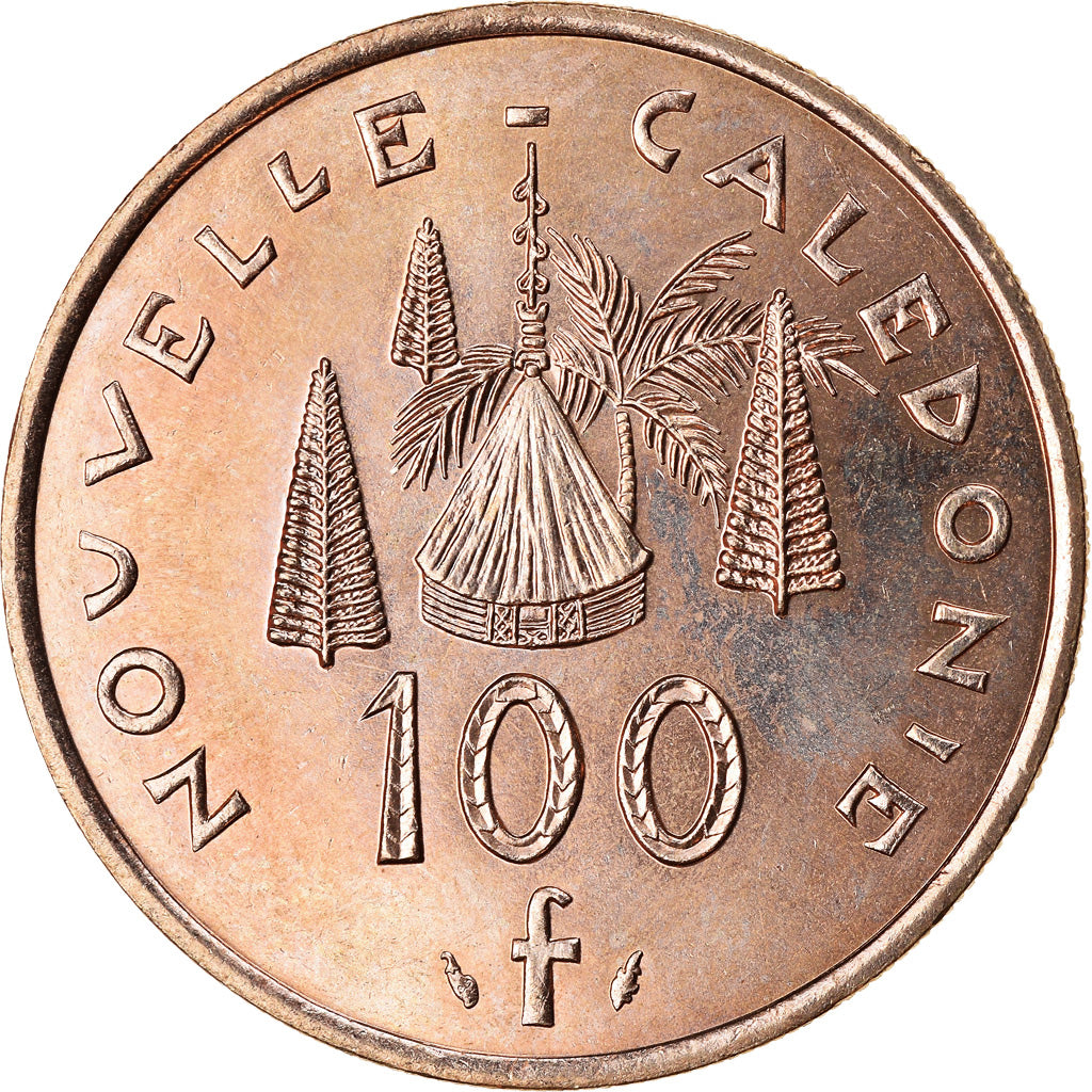 Coin, New Caledonia, 100 Francs, 1994, Paris, MS(63), Nickel-Bronze, KM:15