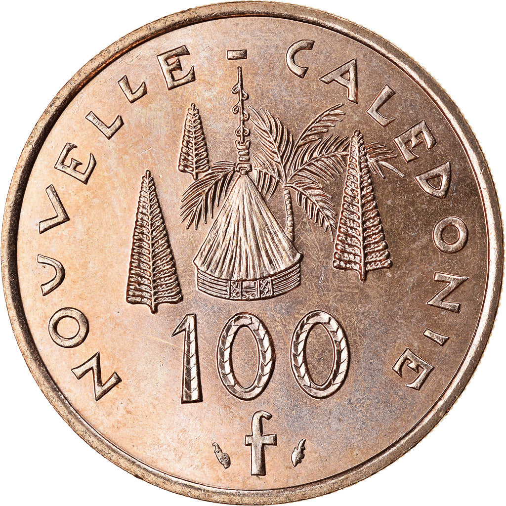 Coin, New Caledonia, 100 Francs, 1994, Paris, MS(63), Nickel-Bronze, KM:15