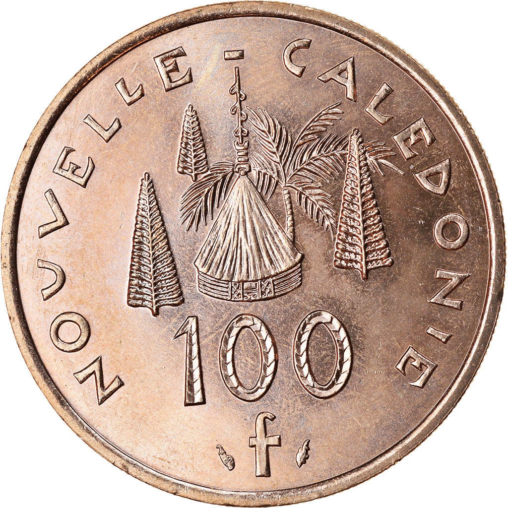 Moneta, Nuova Caledonia, 100 Francs, 1994, Paris, SPL, Nichel-bronzo, KM:15