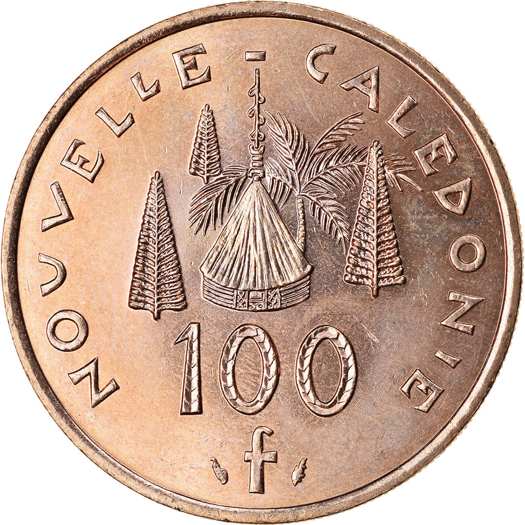 Coin, New Caledonia, 100 Francs, 1994, Paris, MS(63), Nickel-Bronze, KM:15