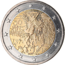 Germany, 2 Euro, Chute du Mur de Berlin, 2019, MS(63), Bi-Metallic