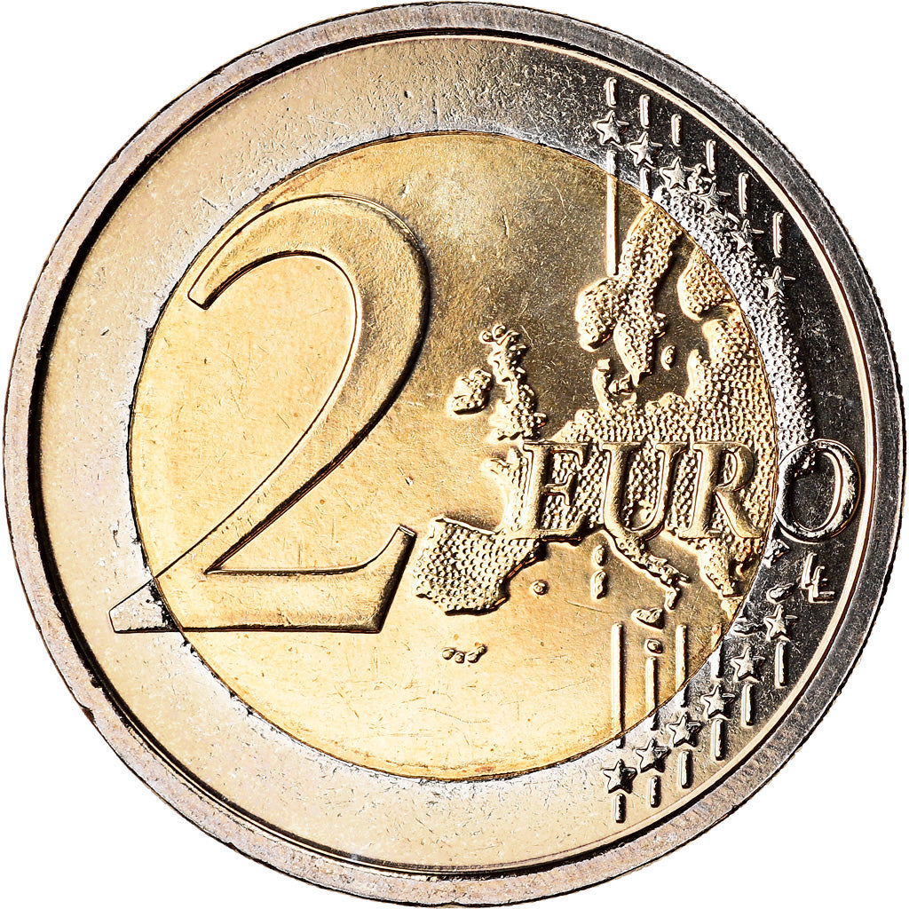 Belgium, 2 Euro, Croix Rouge, 2014, MS(63), Bi-Metallic