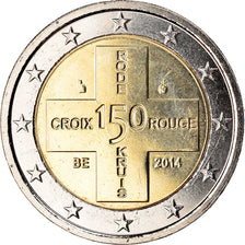 Belgium, 2 Euro, Croix Rouge, 2014, MS(63), Bi-Metallic