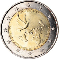 Mónaco, 2 Euro, Admission à l'ONU, 2013, SC, Bimetálico