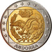 Andorra, 2 Euro, 2003, unofficial private coin, MS(63), Bi-Metallic