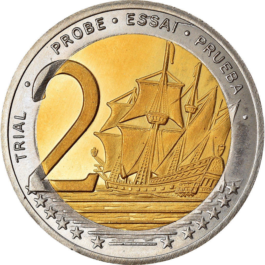 Andorra, 2 Euro, 2003, unofficial private coin, MS(63), Bi-Metallic