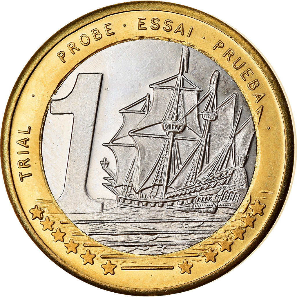 Andorra, Euro, 2003, unofficial private coin, MS(63), Bi-Metallic