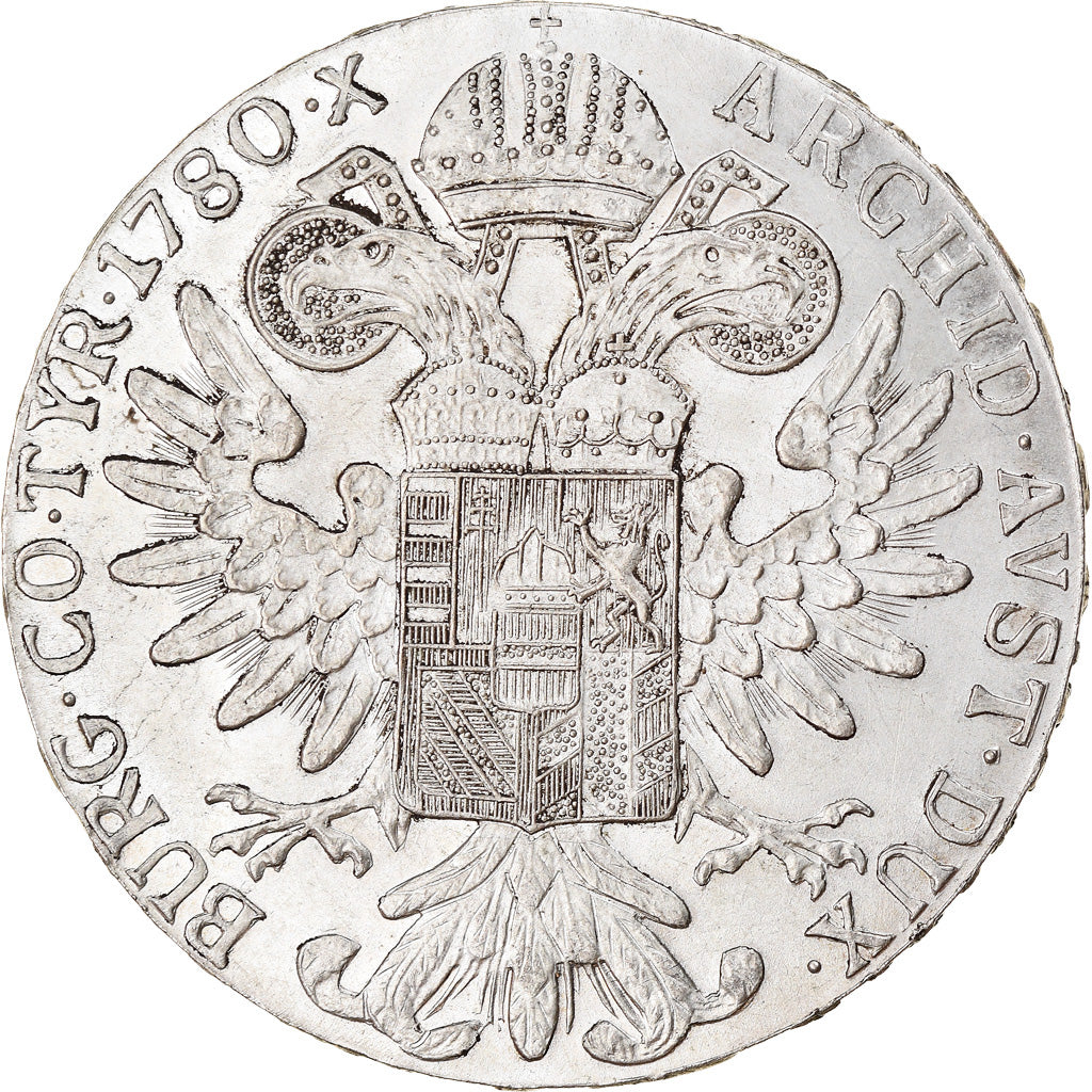 Coin, Austria, Joseph II, Thaler, 1780, AU(50-53), Silver, KM:T1