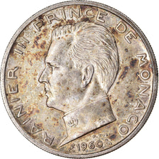 Coin, Monaco, Rainier III, 5 Francs, 1960, EF(40-45), Silver, KM:141