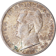 Münze, Monaco, Rainier III, 5 Francs, 1966, SS, Silber, KM:141