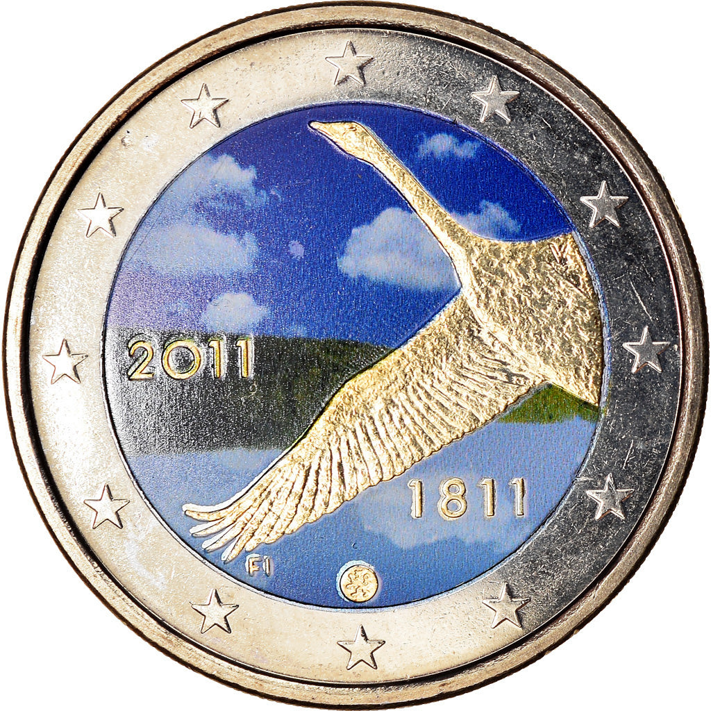 Finland, 2 Euro, 2011, Couleur, MS(60-62), Bi-Metallic, KM:163