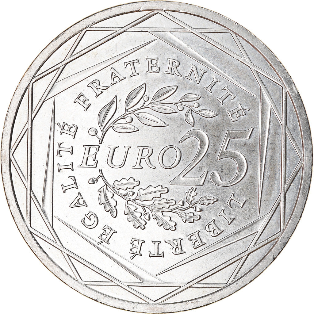 France, 25 Euro, Semeuse, 2009, SUP, Argent, Gadoury:EU338, KM:1581