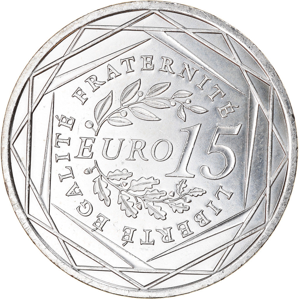 France, 15 Euro, Semeuse, 2008, SUP+, Argent, Gadoury:EU288, KM:1535