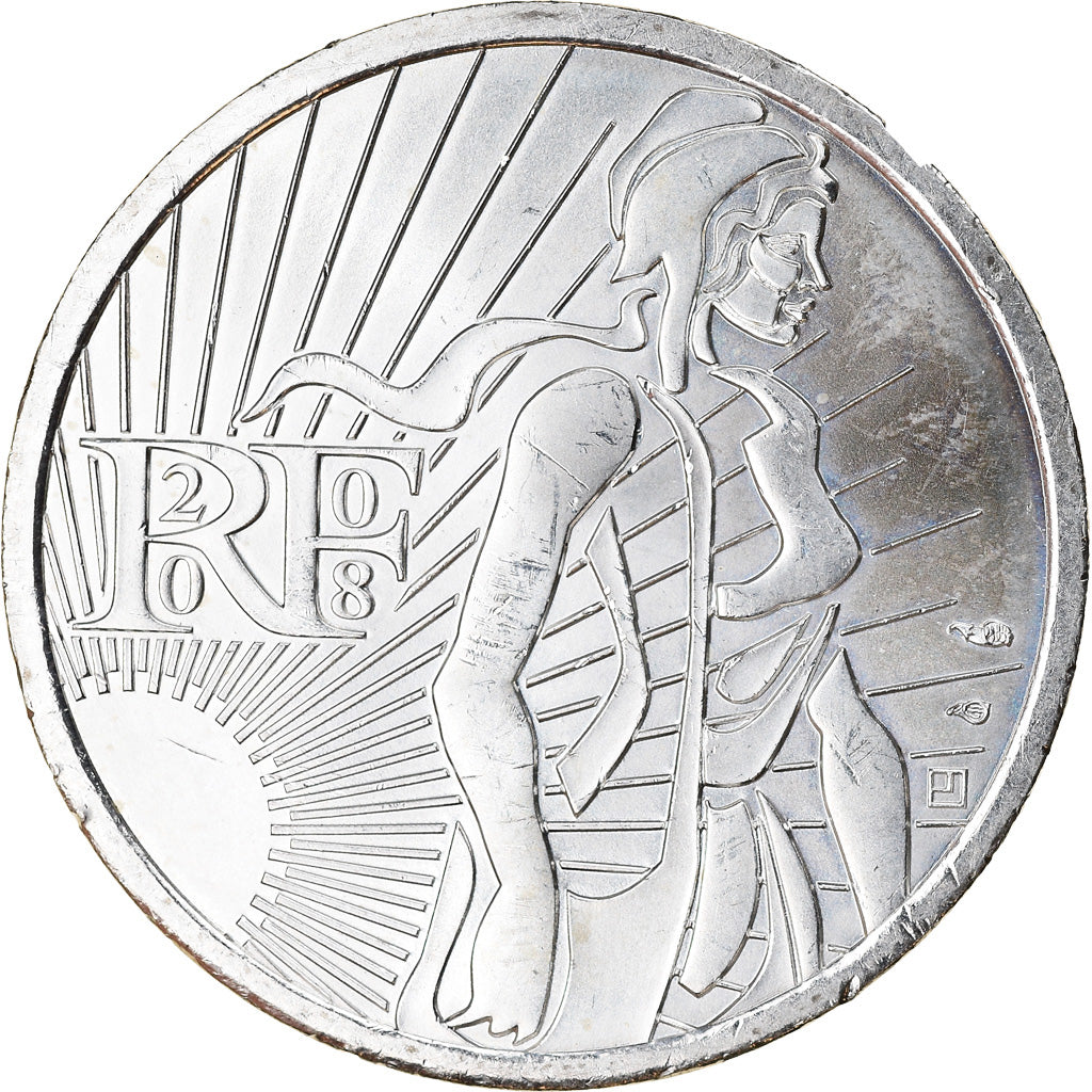 Francia, 5 Euro, Semeuse, 2008, SPL, Argento, Gadoury:EU287, KM:1534