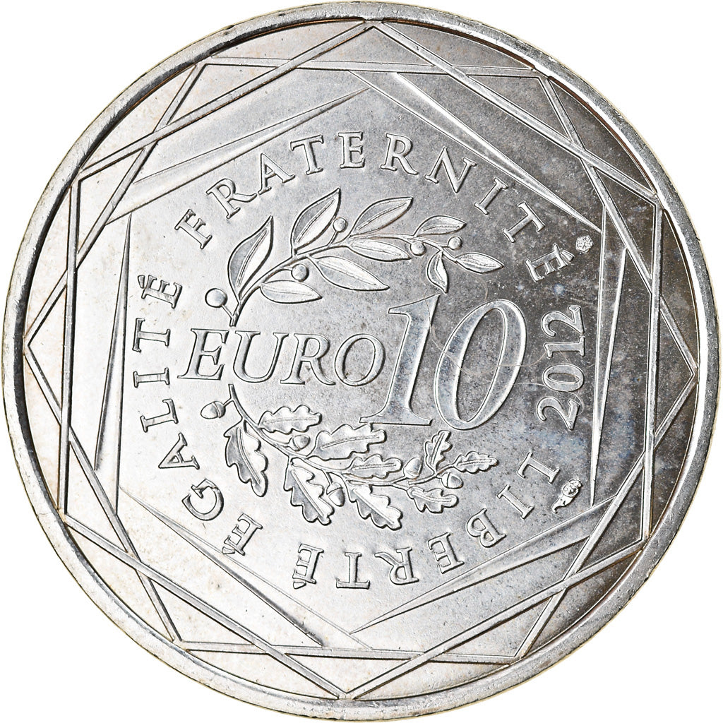 France, 10 Euro, Pays de la Loire, 2012, SPL, Argent, KM:1881