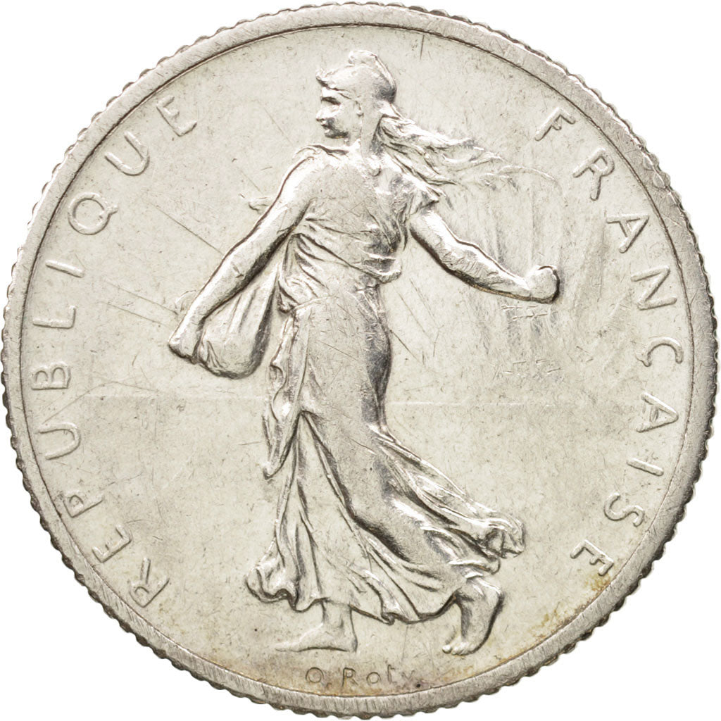 Francia, Semeuse, Franc, 1914, Paris, BB+, Argento, KM:844.1, Gadoury:467