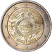 Frankrijk, 2 Euro, 10 ans de l'Euro, 2012, UNC-, Bi-Metallic, KM:1846