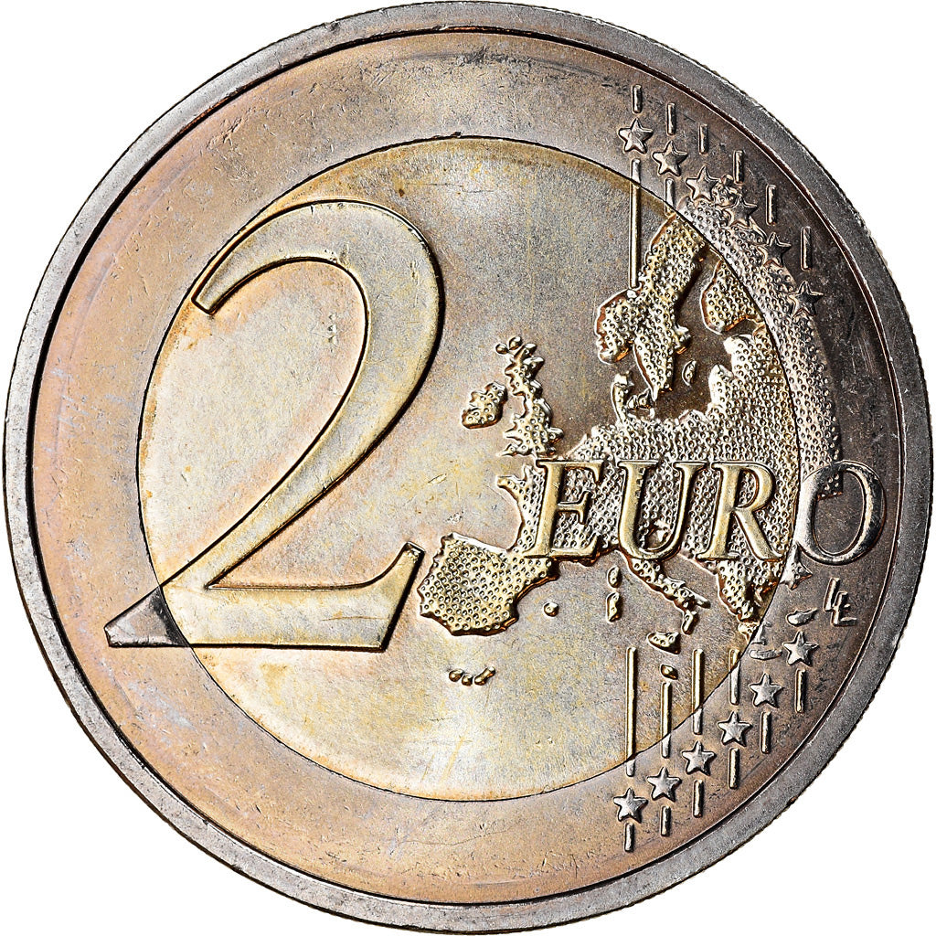 Frankrijk, 2 Euro, 10 ans de l'Euro, 2012, UNC-, Bi-Metallic, KM:1846