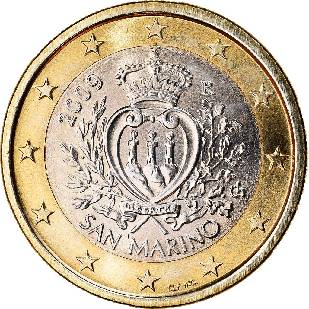 San Marino, Euro, 2009, SPL, Bi-Metallic, KM:485