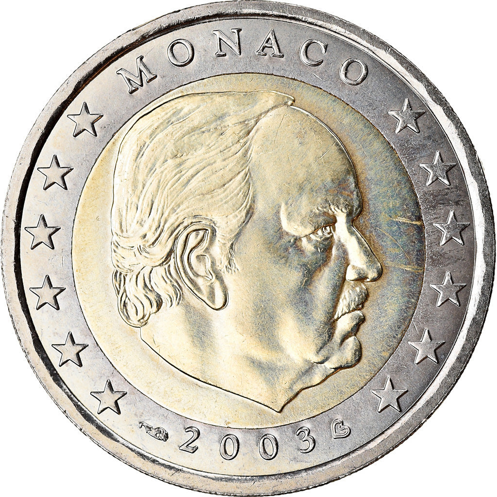 Monaco, 2 Euro, 2003, SPL, Bi-metallico, KM:174