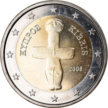 Zypern, 2 Euro, 2008, UNZ, Bi-Metallic, KM:85