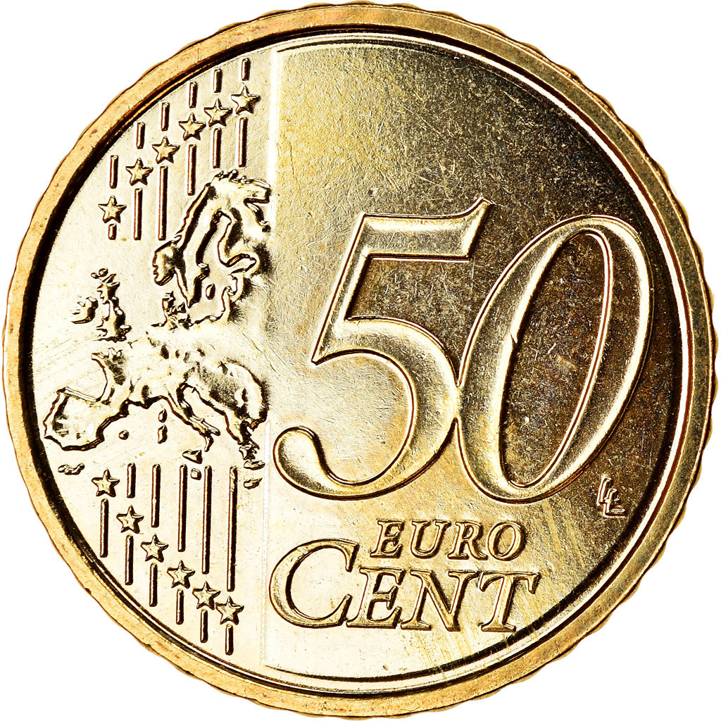 Belgien, 50 Euro Cent, 2010, UNZ, Messing, KM:279