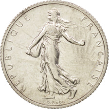 Coin, France, Semeuse, Franc, 1916, Paris, AU(55-58), Silver, KM:844.1