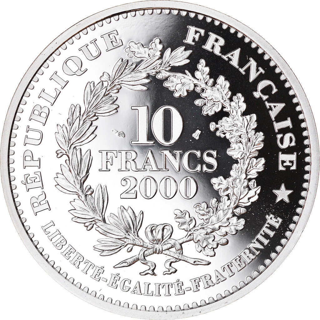 Monnaie, France, Marianne du nouveau franc, 10 Francs, 2000, Paris, BE, FDC