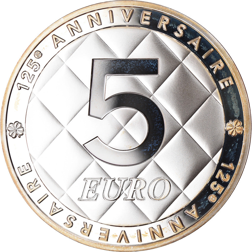 Francia, 5 Euro, Coco Chanel, 2008, BE, FDC, Plata, Gadoury:EU 292