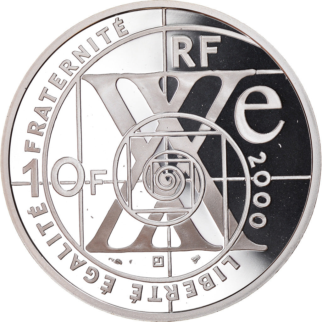 Monnaie, France, Le siècle de l'automobile, 10 Francs, 2000, Paris, BE, FDC