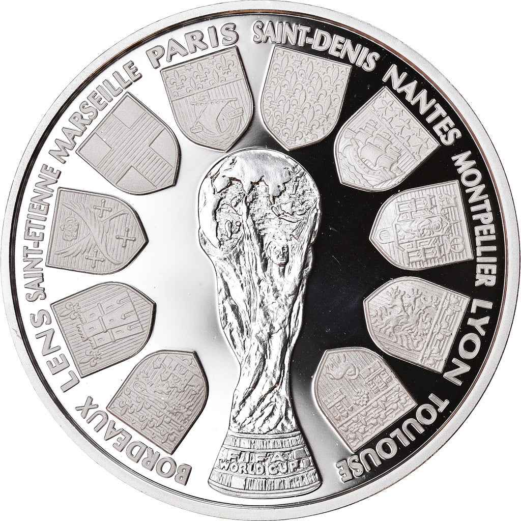 Coin, France, Coupe du Monde -  Les Stades, 10 Francs, 1998, Paris, BE