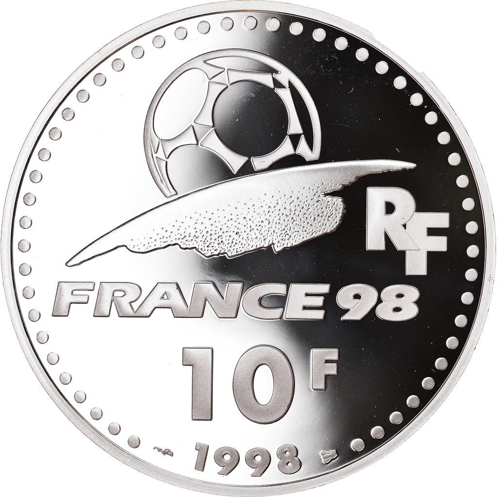 Coin, France, Coupe du Monde -  Les Stades, 10 Francs, 1998, Paris, BE