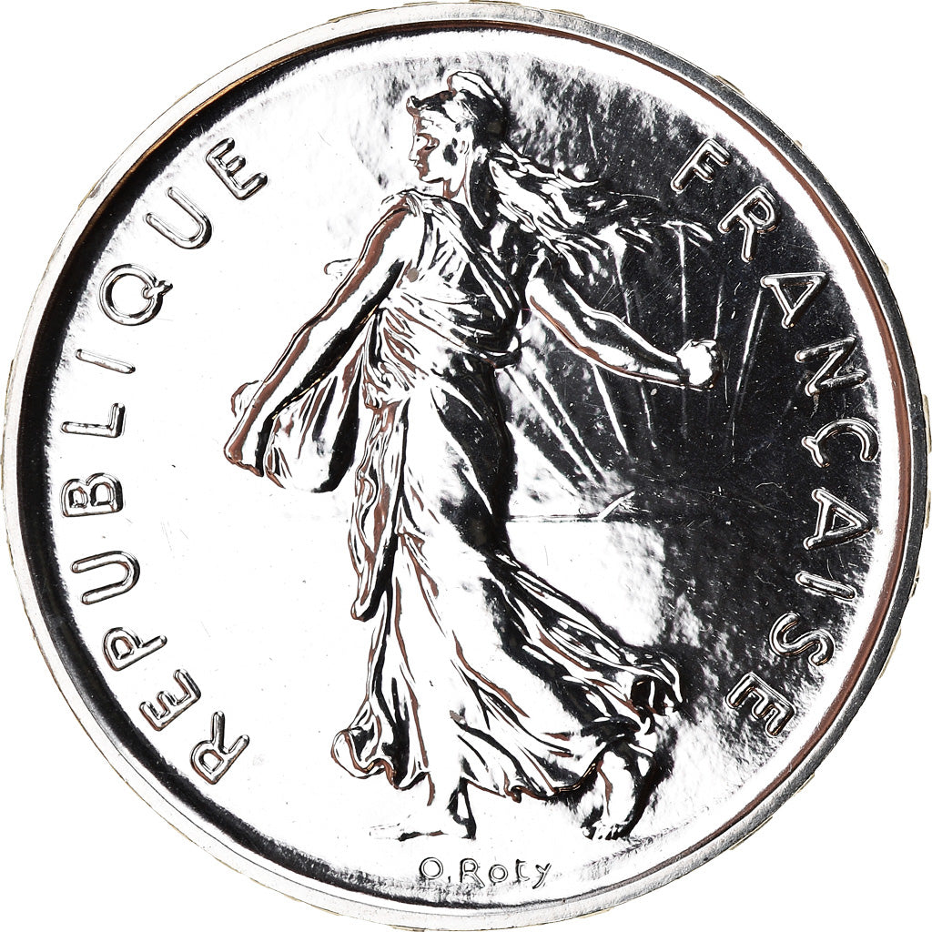Münze, Frankreich, 5 Francs, 2001, Paris, BU, STGL, Silber, KM:1309