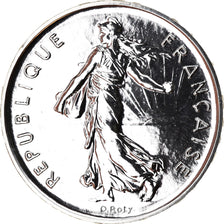 Münze, Frankreich, 5 Francs, 2001, Paris, BU, STGL, Silber, KM:1309