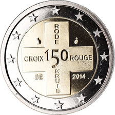 Belgium, 2 Euro, Croix Rouge, 2014, BE, MS(65-70), Bi-Metallic