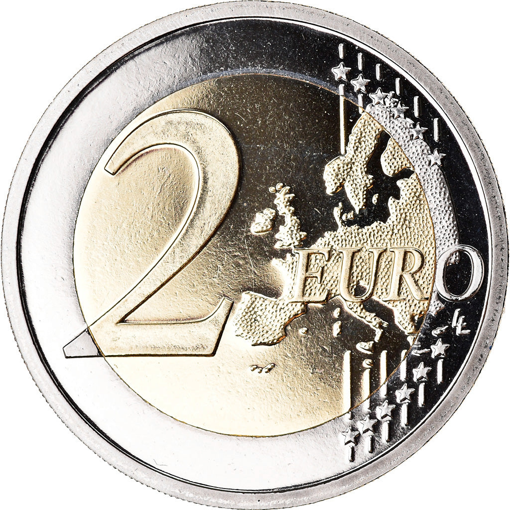 Belgium, 2 Euro, Croix Rouge, 2014, BE, MS(65-70), Bi-Metallic