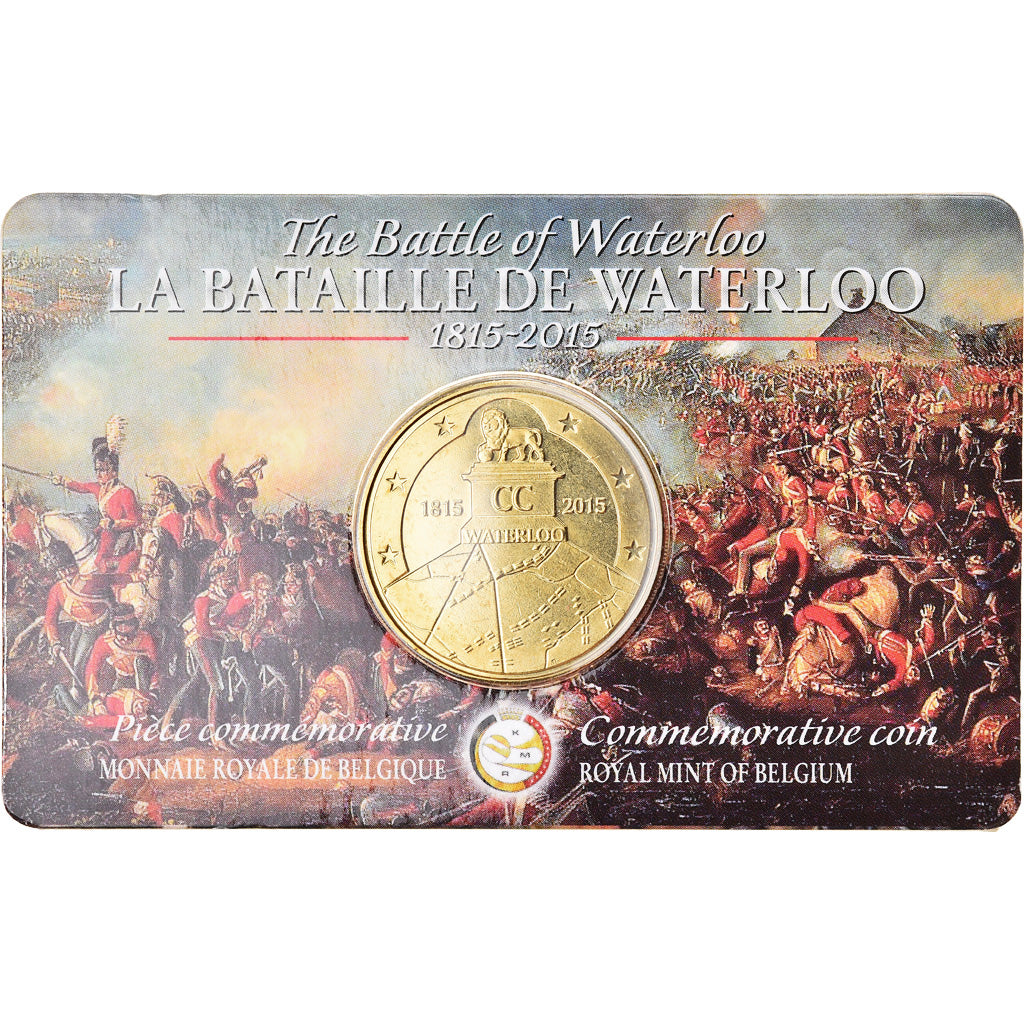 Belgium, 2-1/2 Euro, 200 ans de la bataille de Waterloo, 2015, Coin card
