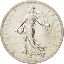 France, Semeuse, Franc, 1917, Paris, AU(55-58), Silver, KM:844.1, Gadoury:467