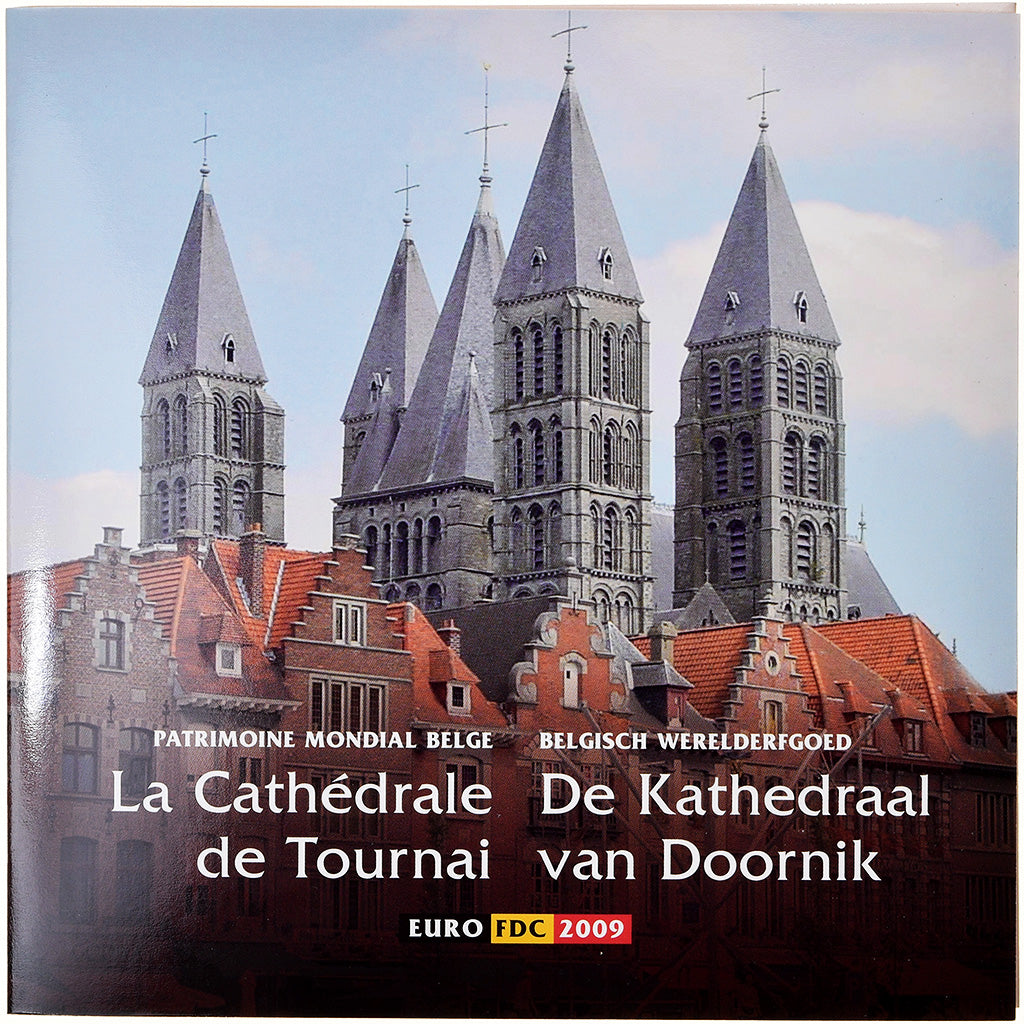 Belgium, 1 Cent to 2 Euro, Cathédrale de Tournai, 2009, BU, MS(65-70)