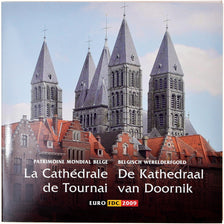 Belgium, 1 Cent to 2 Euro, Cathédrale de Tournai, 2009, BU, MS(65-70)